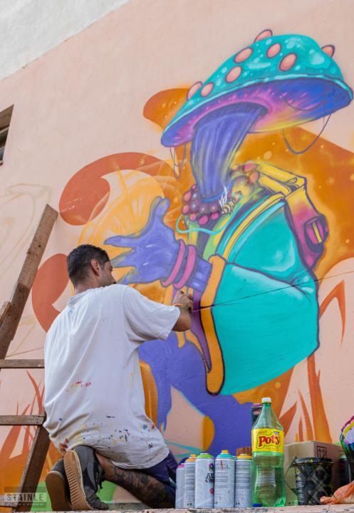 Foto 21 de 27 — Festival de Graffiti transforma Residencial dos Oitis em Araraquara; ‘lugar cheio de arte e esperança’